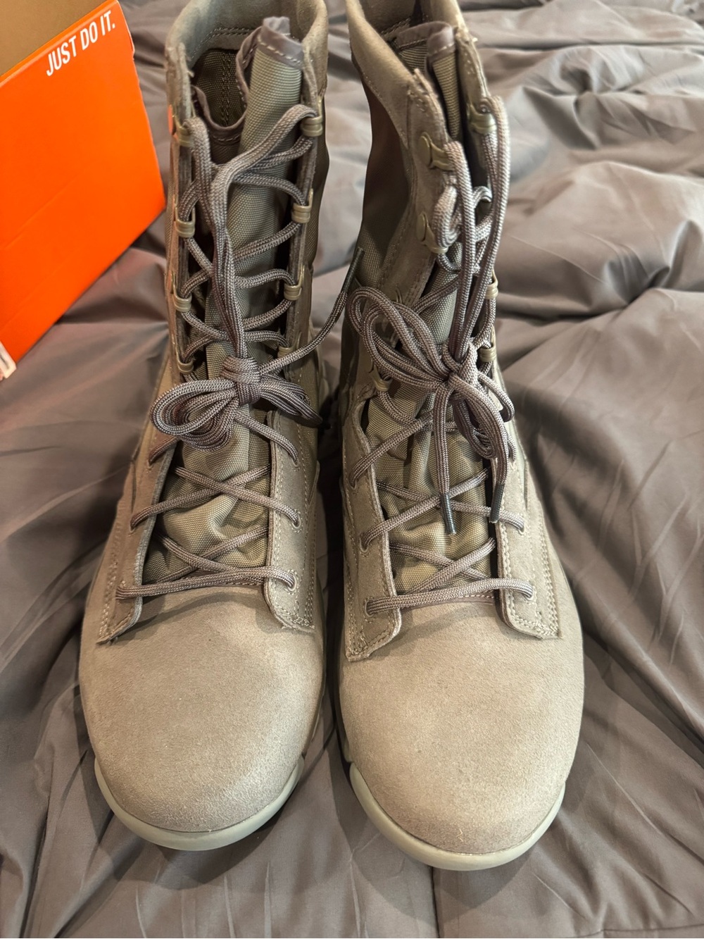 Nike Olive Green Tactical Lace-Up Boots